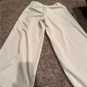 Ann Taylor Cream Wide Leg Pants